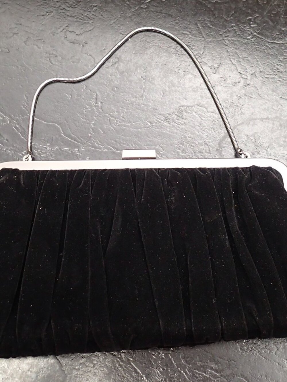 Black Velvet Evening Clutch